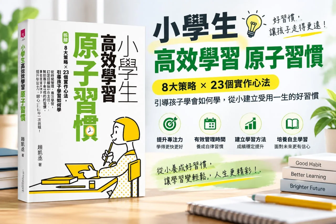小學生高效學習原子習慣 書籍展示